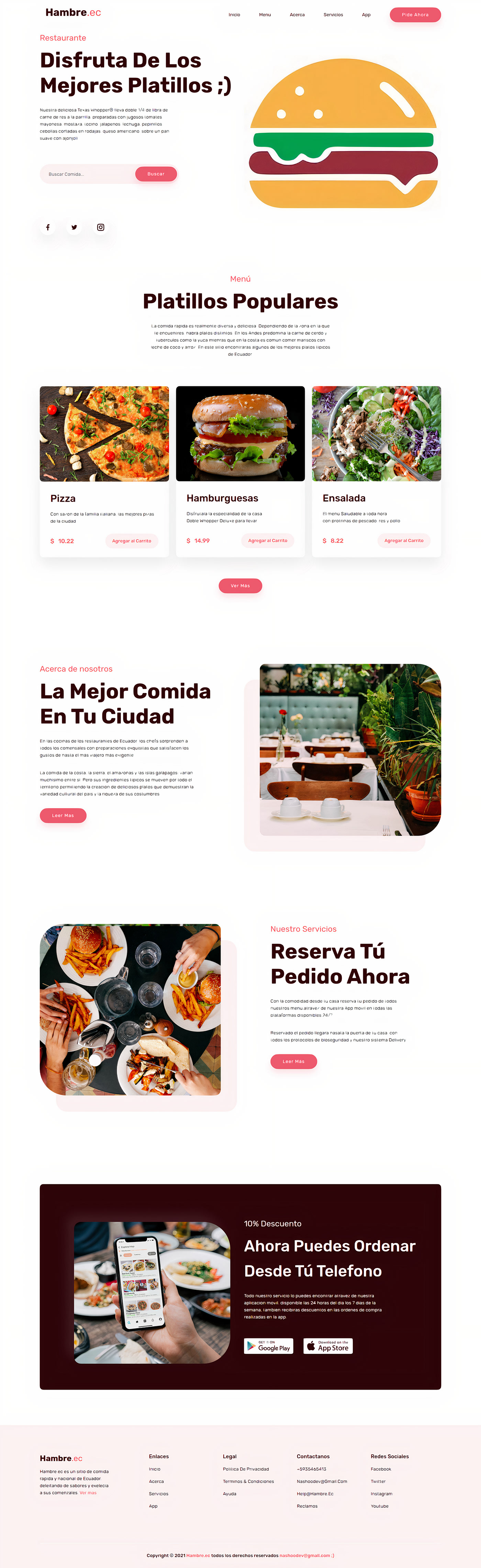 app design design Food  mobile Responsive restaurant UI/UX ux Web Website