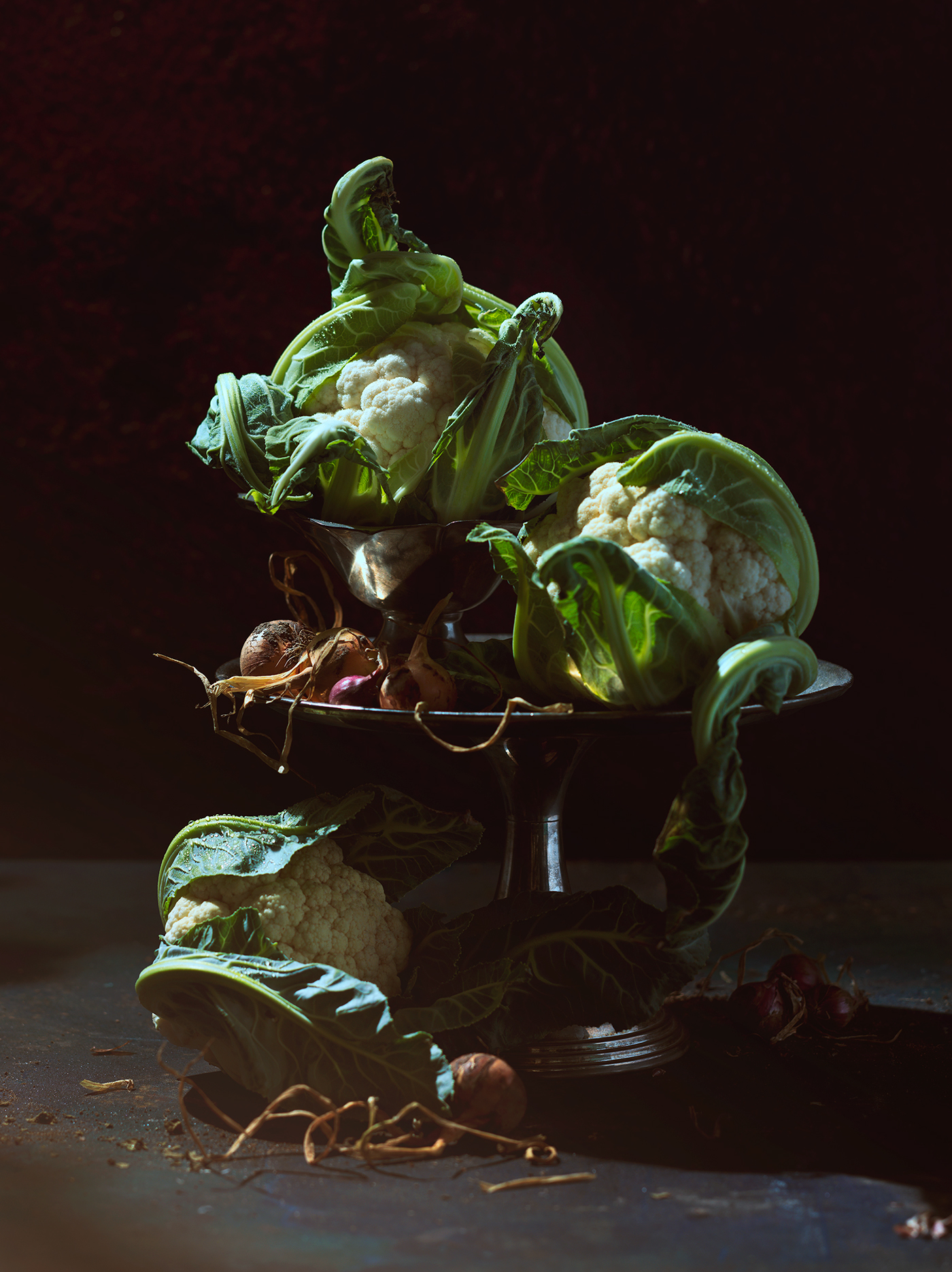 Food  Photography  FINEART stilllife vegetables painterly tabletop Toronto fuzereps cauliflower