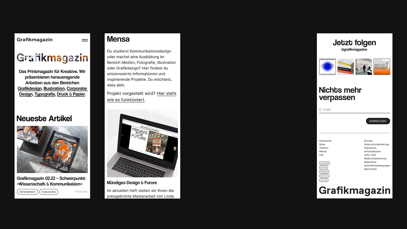 design magazine news redesign UI/UX Webdesign Website Figma online magazine uprock