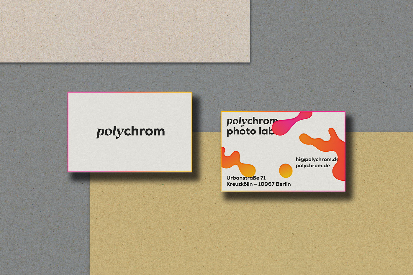 branding  business card colorful experimental gradient graphic design  logo typography   visual identity photo lab