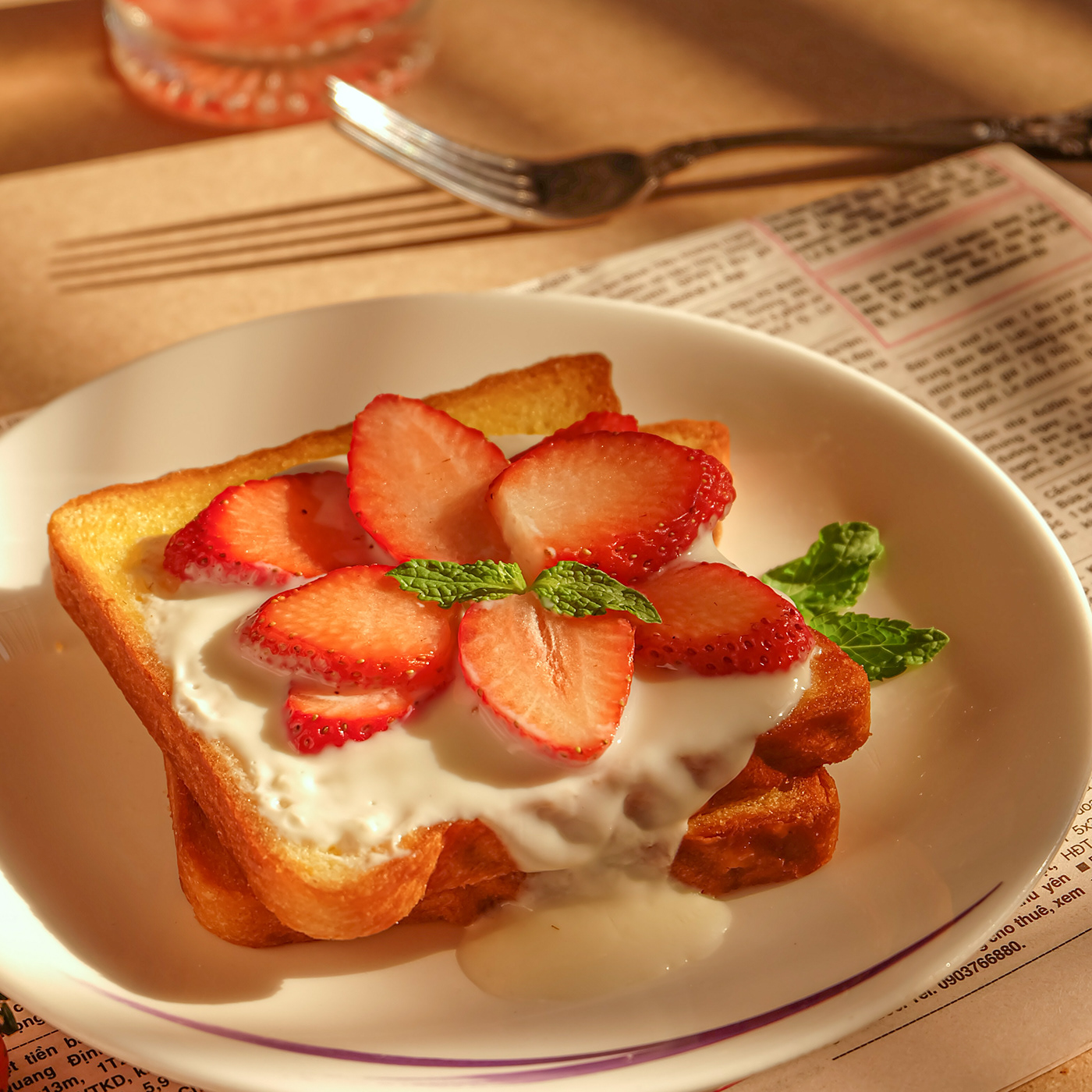 afternoon bread Food  foodart Photography  product strawberry styling  summer toast