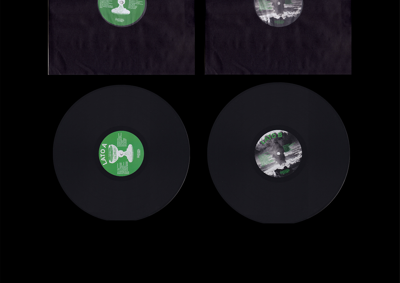 cover green hiphop Label music print vinyl