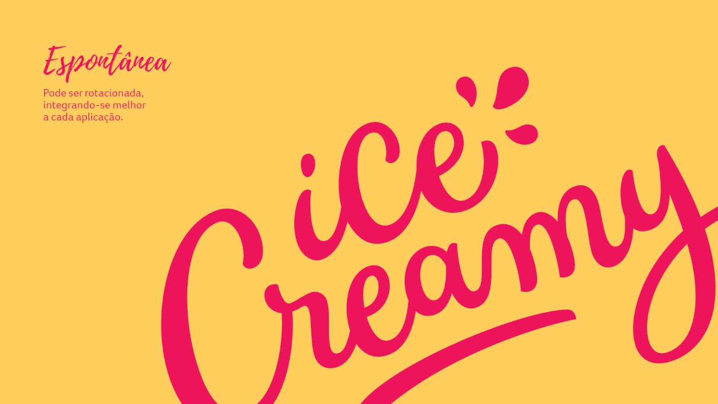 Postagens para a fanpage da Ice Creamy, marca especializada em