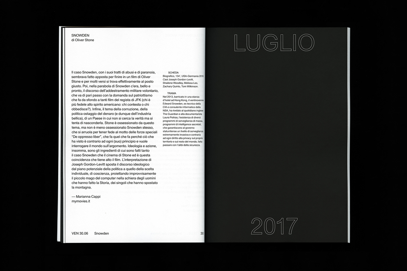Catalogue ILLUSTRATION  vector noir Cinema movie Film   festival Layout typography  