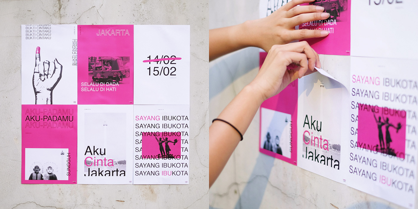 campaign jakarta graphic design  art direction  visual expression Love prints print design  indonesia
