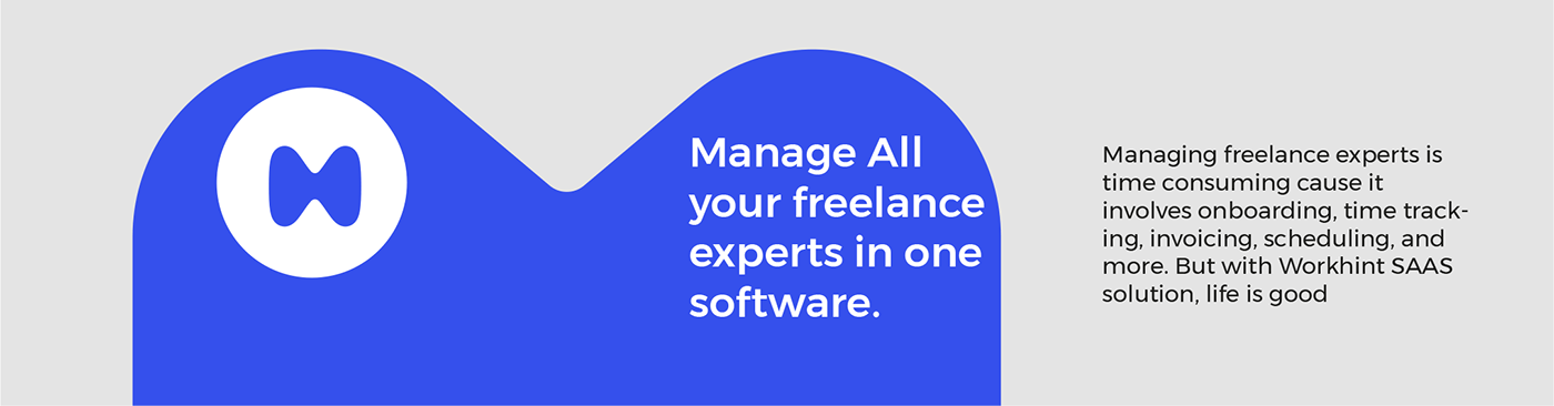 branding  contracts design Freelance hiring logo management SAAS software workhint