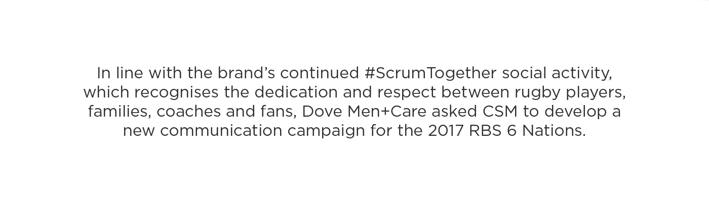 dove men care Rugby sponsor scrumtogether stronger 6 nations