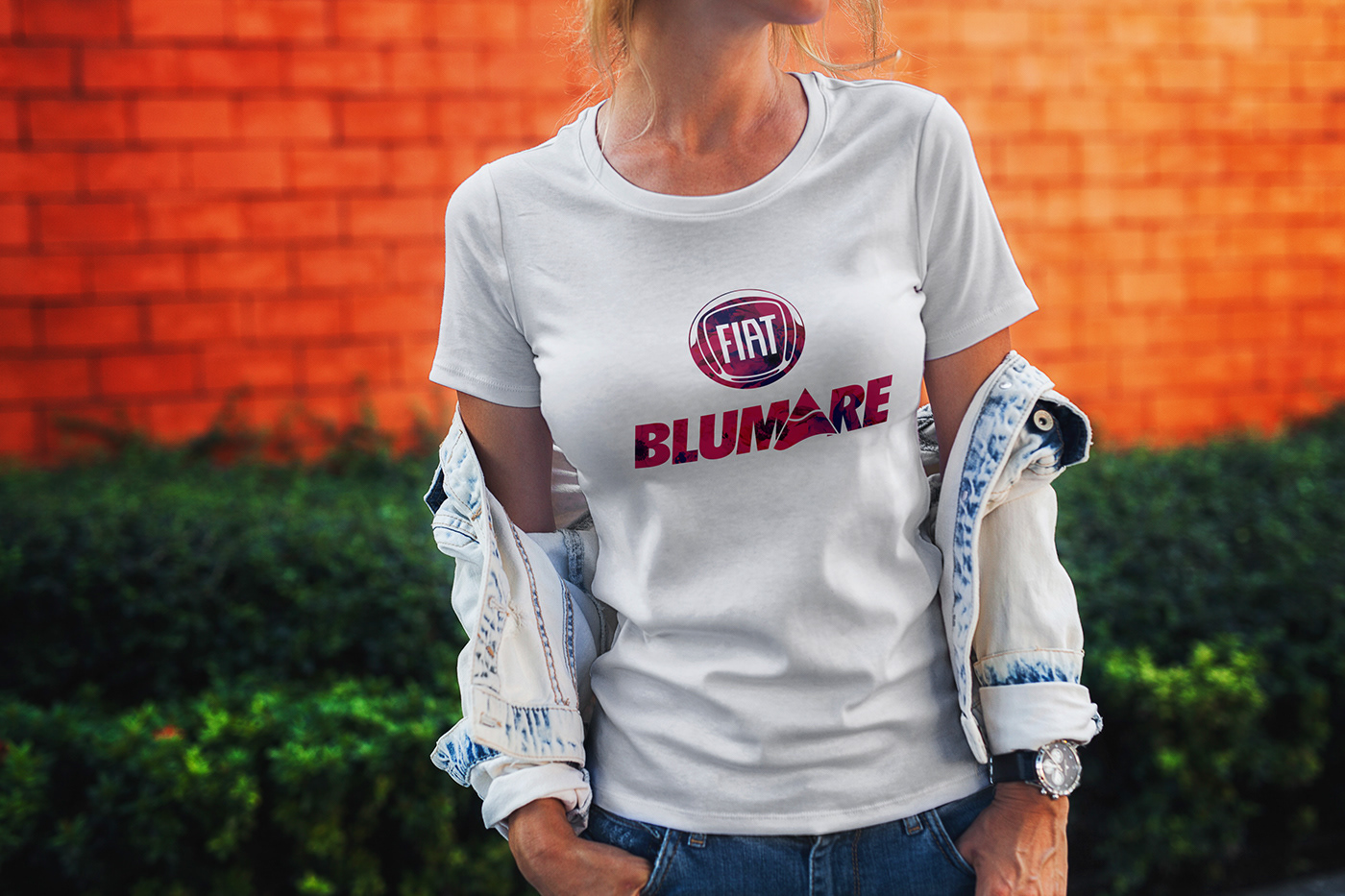 Fiat Blumare fiat camisa promocional camisa panfleto Promoção carro folder argo cronos