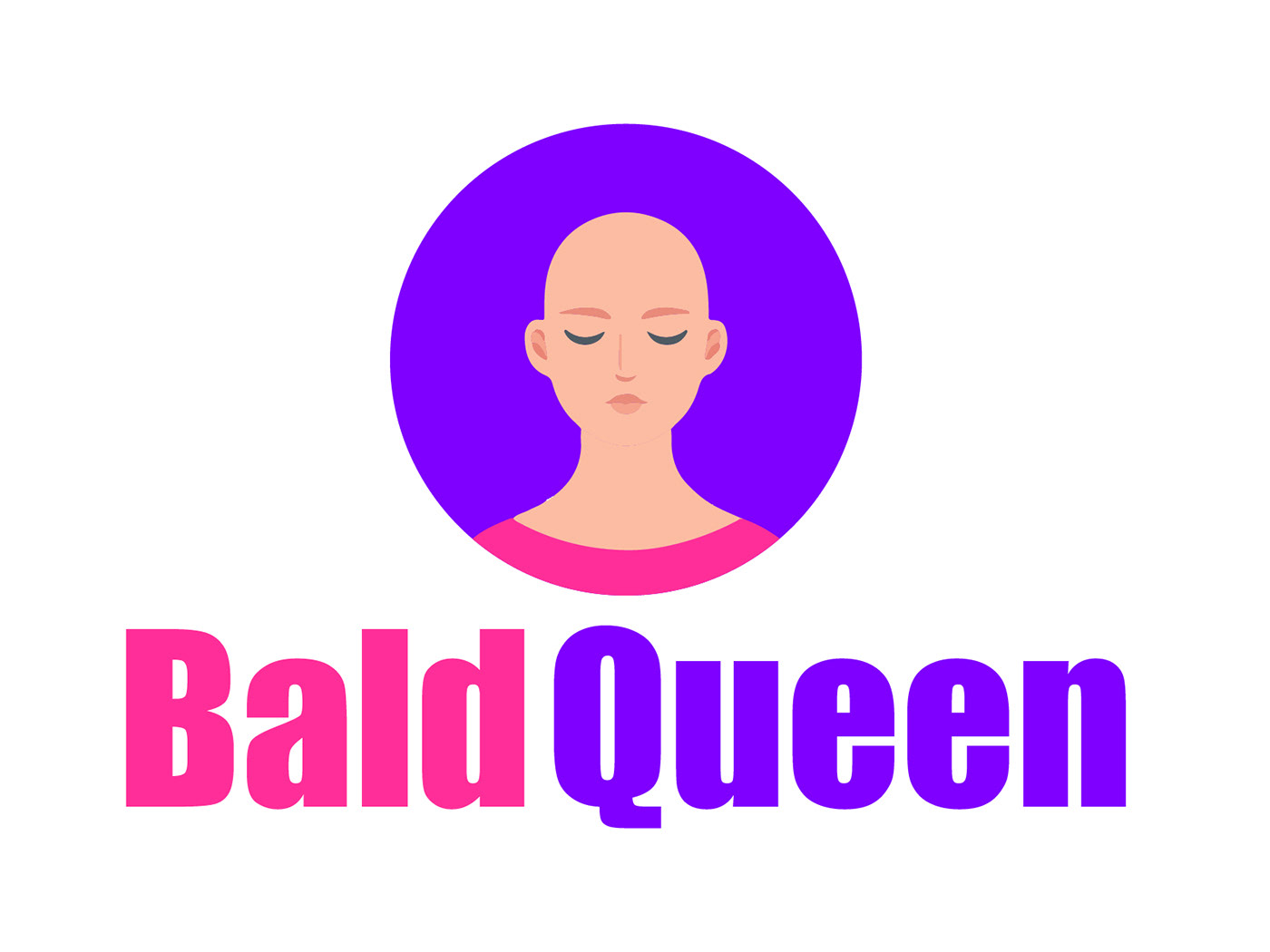 design bald queen female Logo Design brand identity Graphic Designer