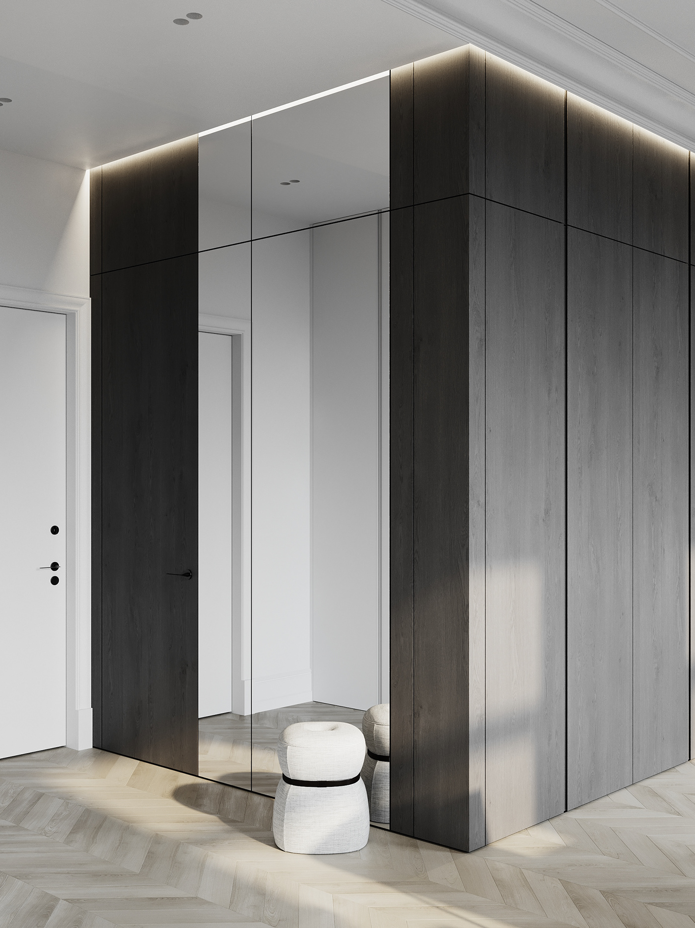 3D accent Black&white CG Interior interiordesign Minimalism monochrome Render visualisation