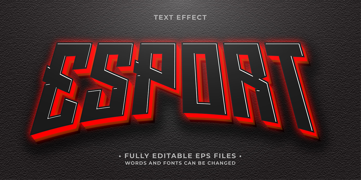 design Display esport font game Gaming Mascot text Typeface vector