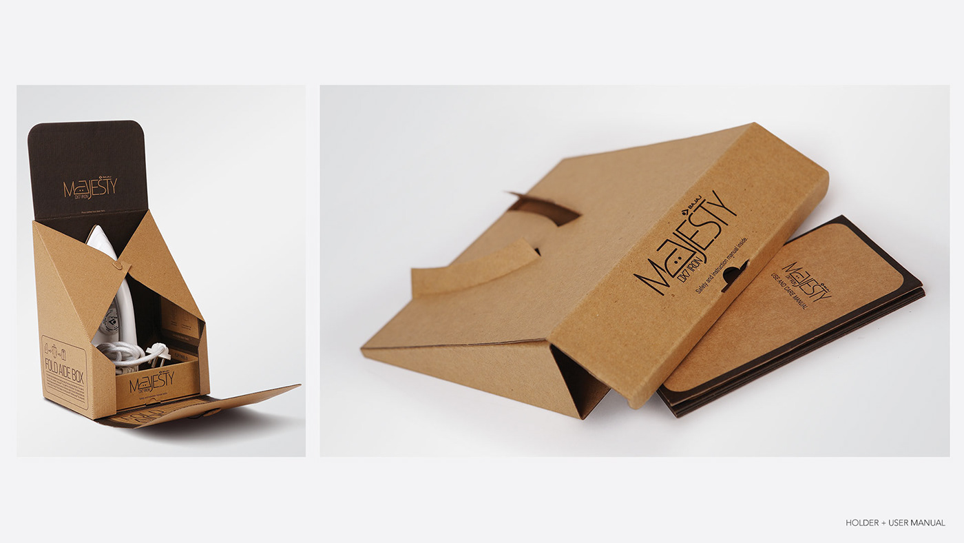Fold Aide Box box iron brown paper mechanism fold craft paper