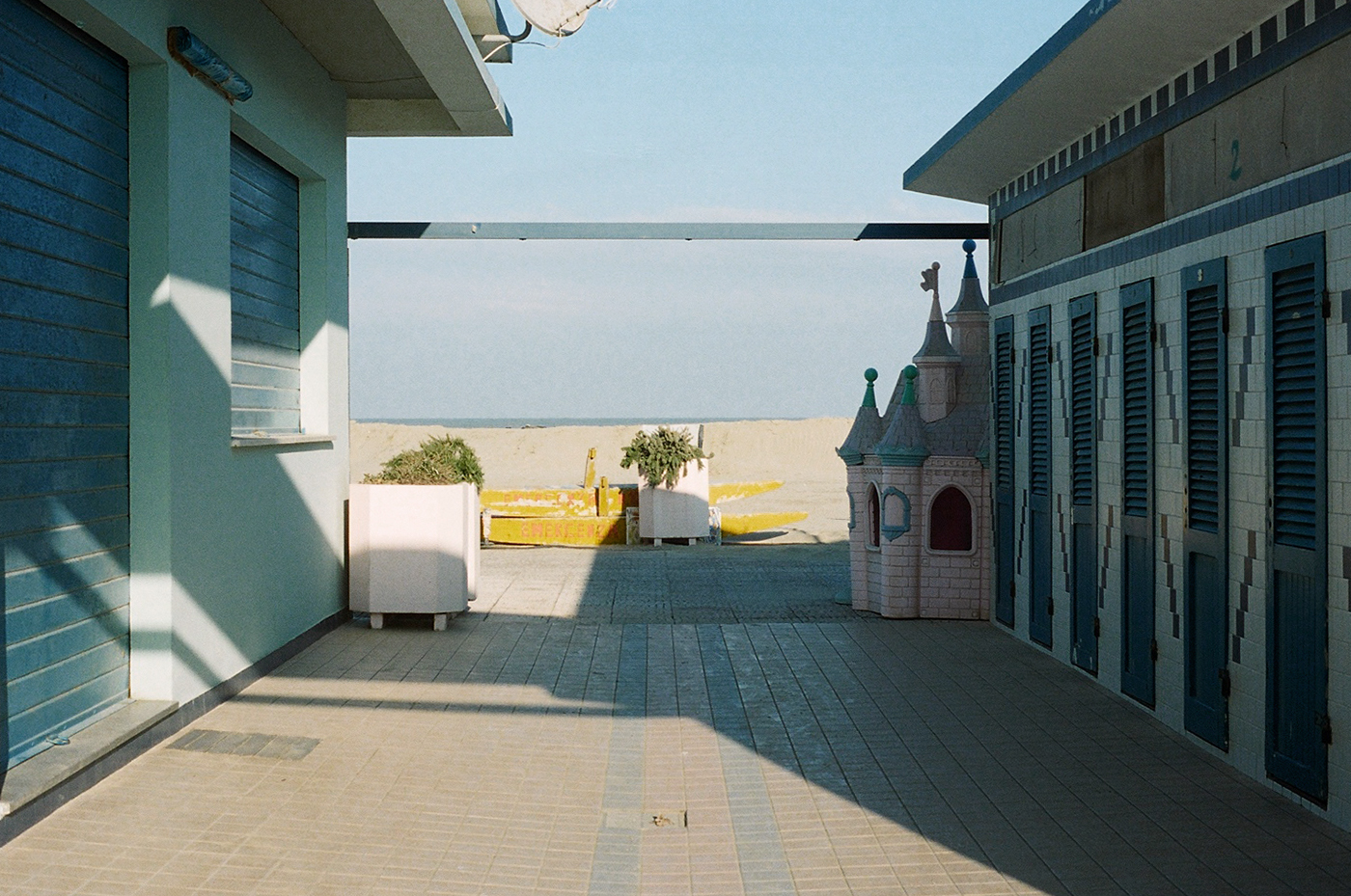 Riviera adriatico emilia romagna beach winter pastel kodak portra Analogue film 35mm silence sea hello ciaomare