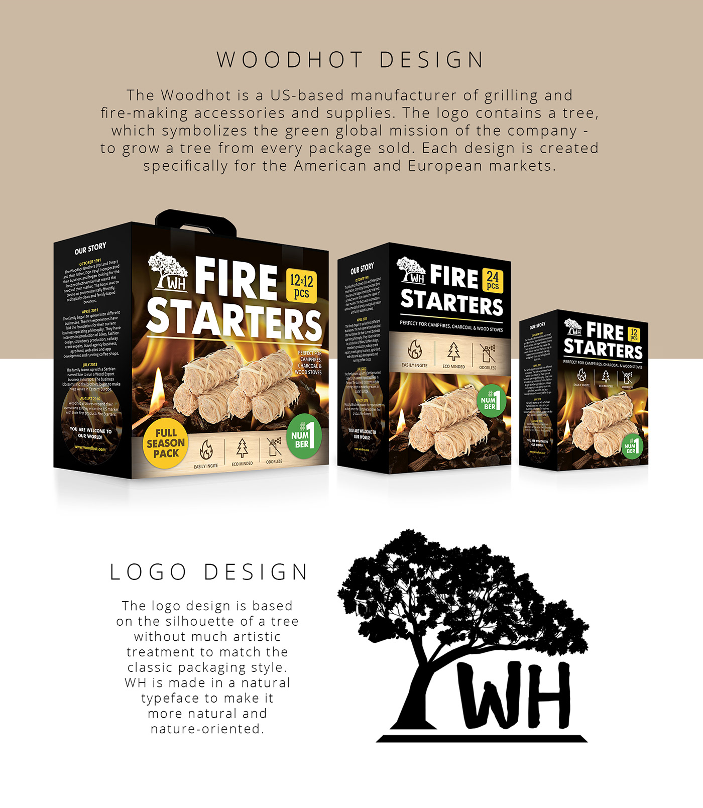 designer eco-friendly logo Logo Design natural design wood woods Amazon Amazon Product packaging design