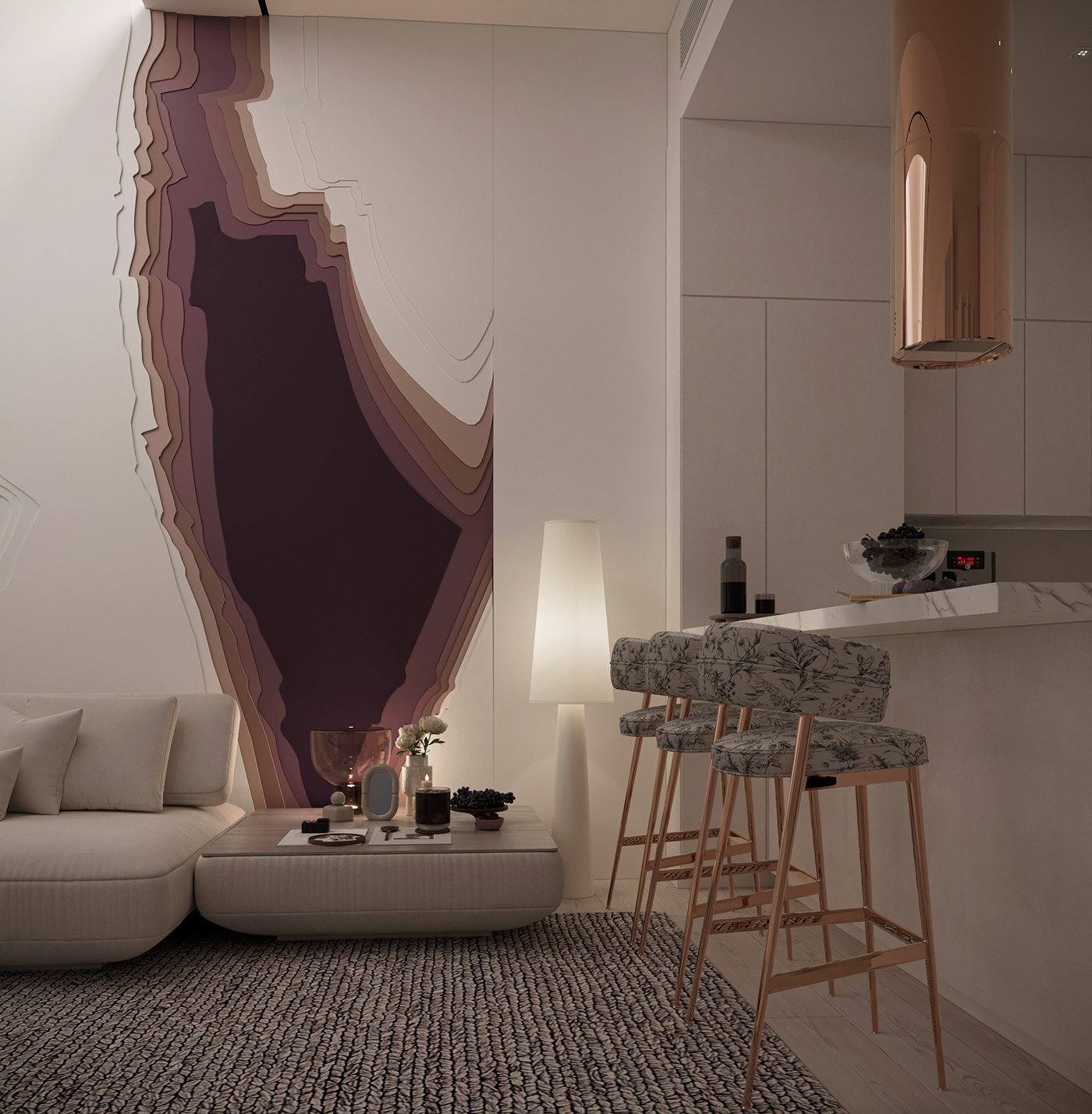 corona render  interior design  Palastine cozy uniqe White CGI feminine duaaabdelrahman 寵物飼料攝影
