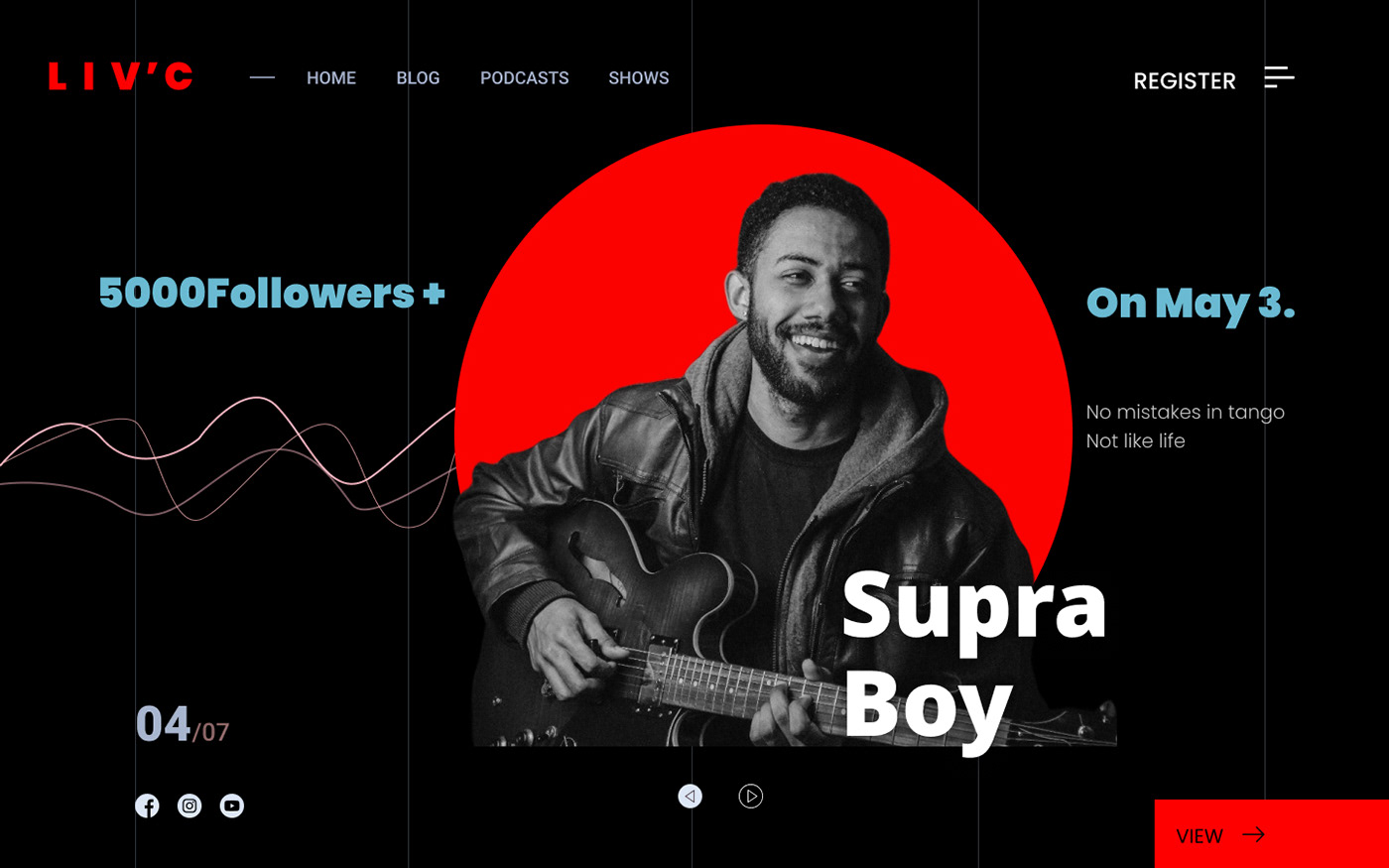 live concert Show Events music standup comedy  Standup Comedy landing page ai landing page