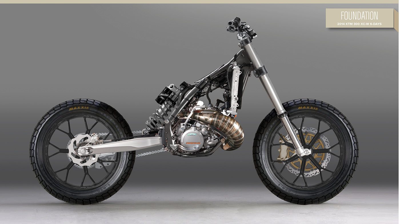 motorcycle Custom fabrication moto tracker KTM build 3d printing cnc