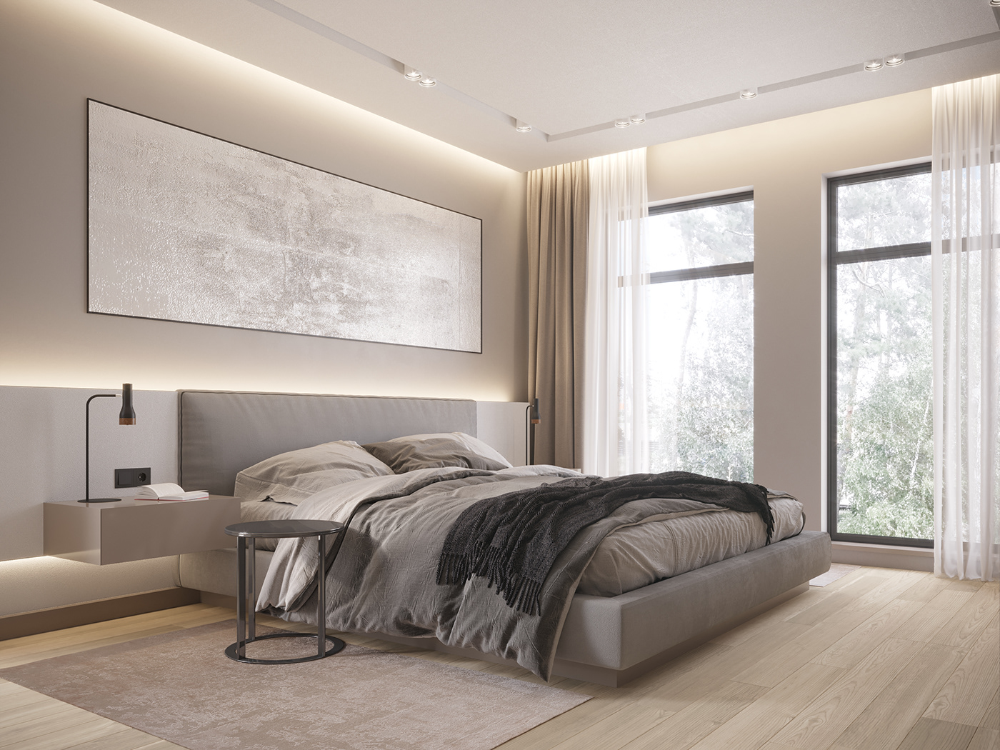 Minimalist bedroom | Interior Design on Behance