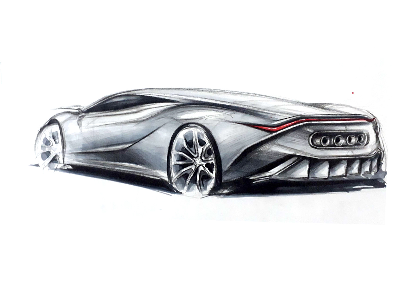 Automotive design car design car render car sketch freehand sketch pencil sketch Transportation Design