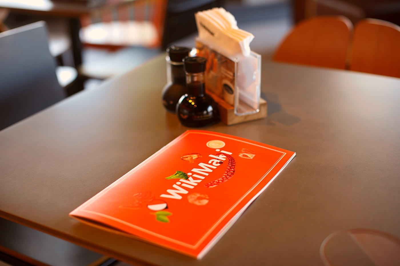 japanese Food  identity corporative visual restaurant Sushi package orange