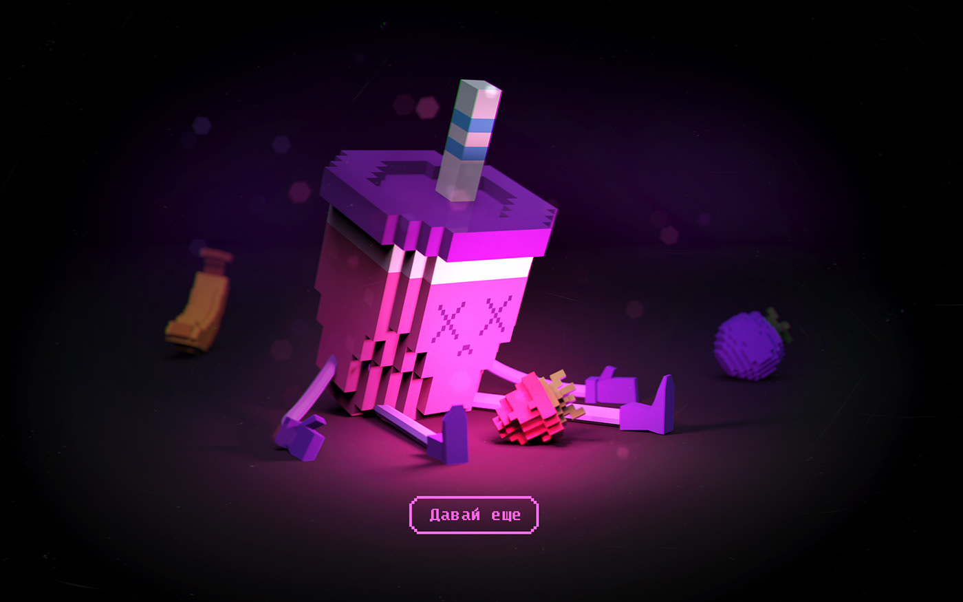 game gamedesign Character UI ux cartoon smoothie 3D 2D ILLUSTRATION 