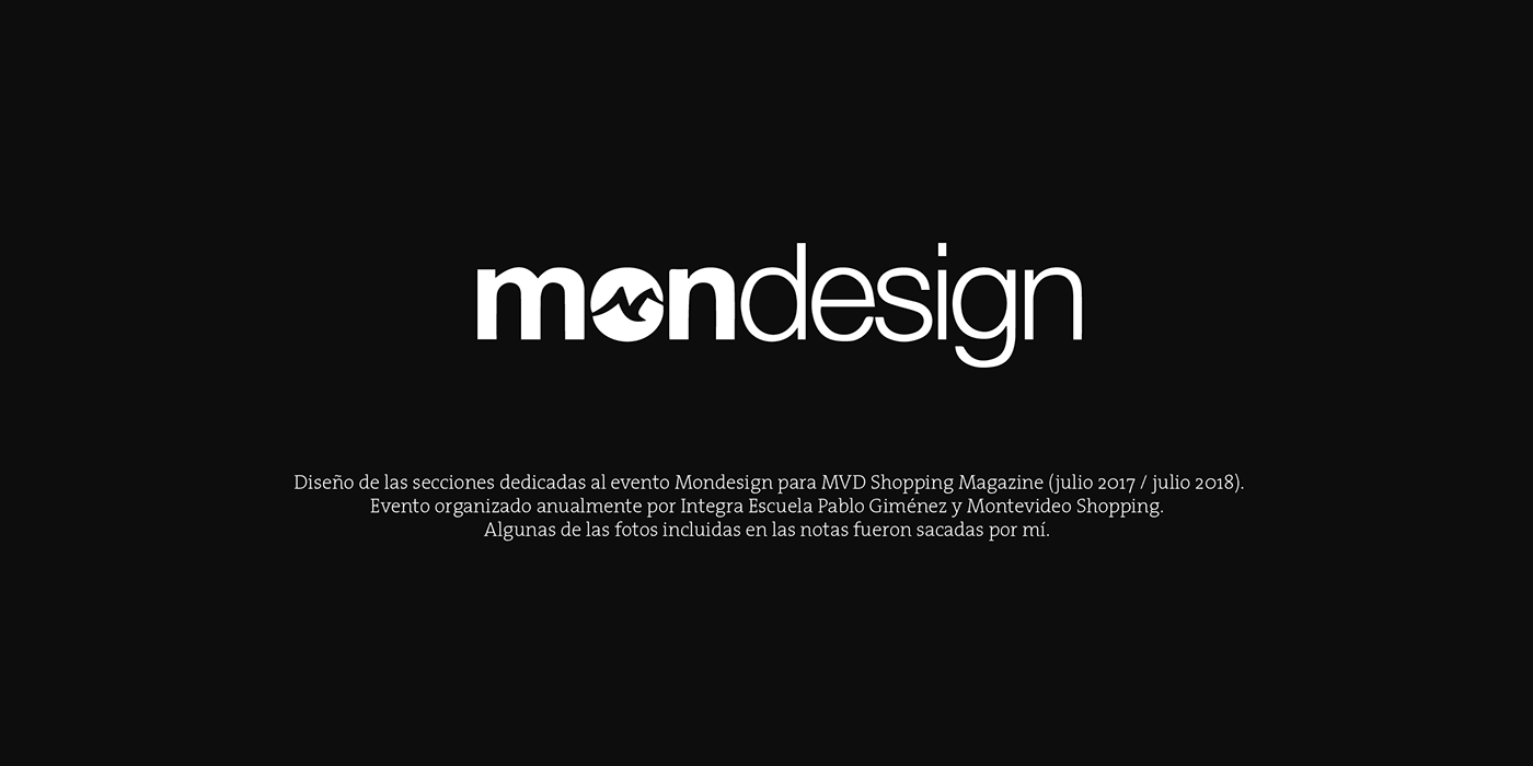 editorial magazine fashion event mondesign Montevideo Shopping graphic design 