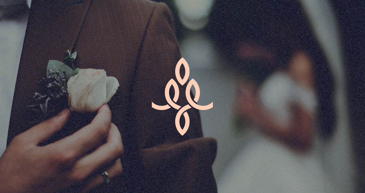 brand brand identity branding  bridal bridal bouquet logo Logo Design modern monogram Unique