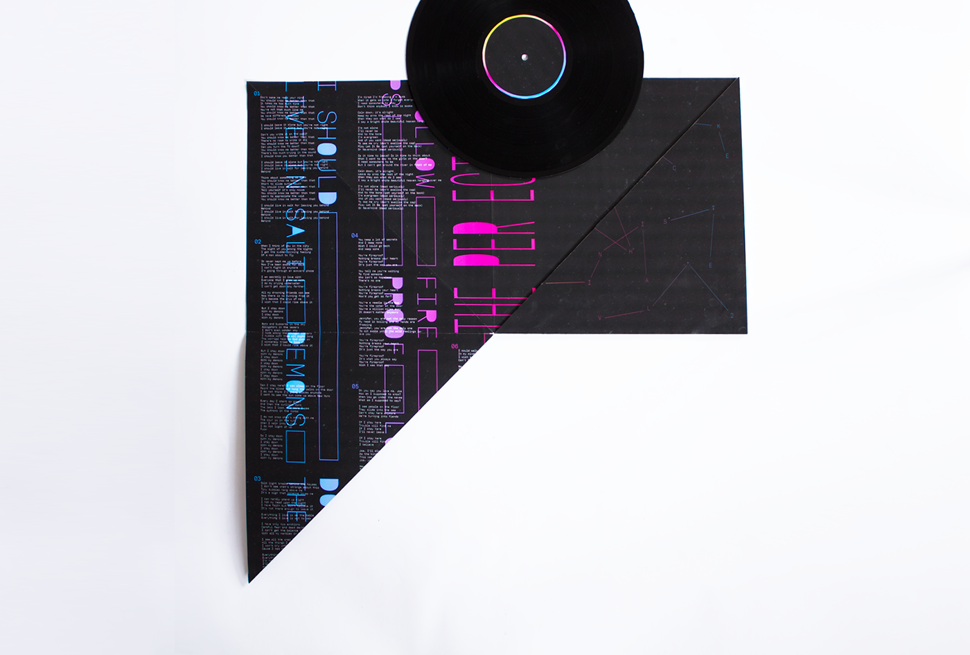 music album cover design typo art Space  graphic