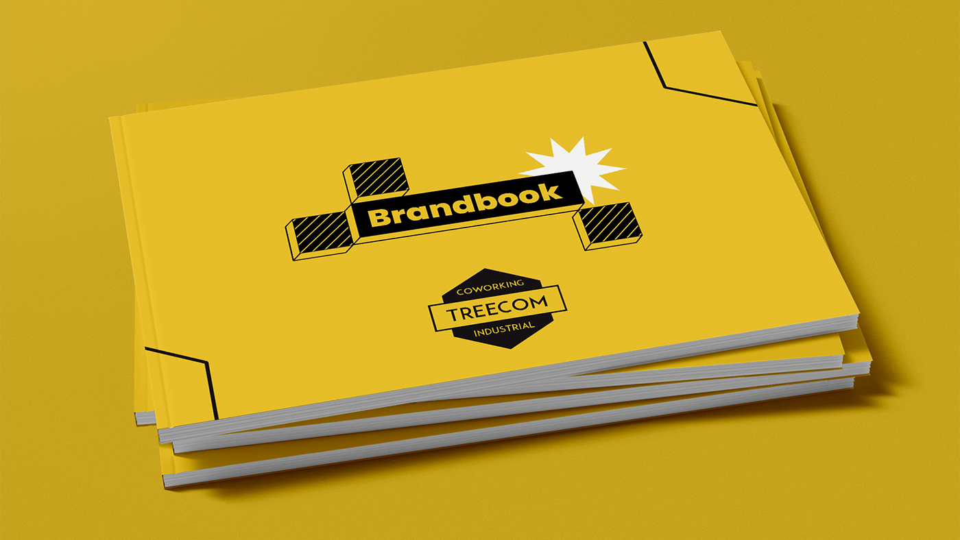 book brand branding  design editorial guidelines logo logofolio treecom joinville