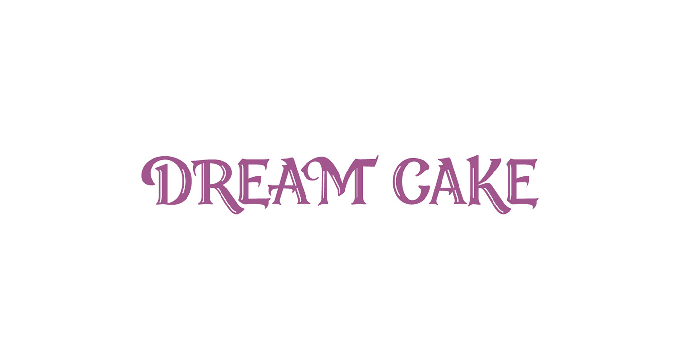logo dream cake lettering Confectionery sweet-stuff  DZ roman Vip luxery