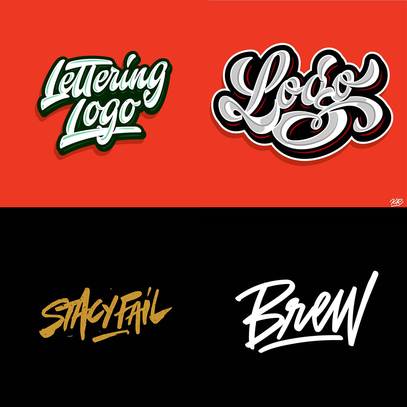 design lettering logo letteringlogo type hand Style kirillrichert   Original Logotype