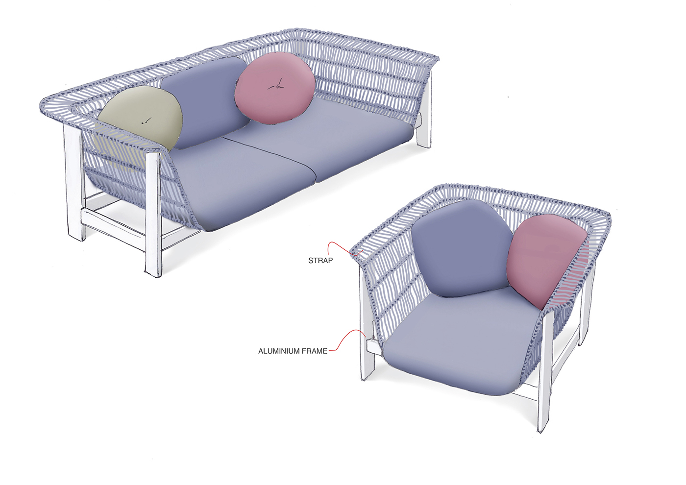 Outdoor sofa table