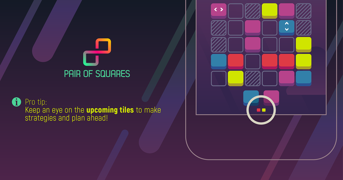 puzzle Board match UI ux GUI color colorblind endless abstract