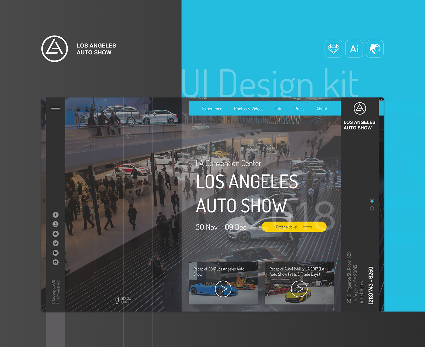 autoshow ui design promo site landing page Page scroll TRENDING UI ux/ui animation  interactive animation