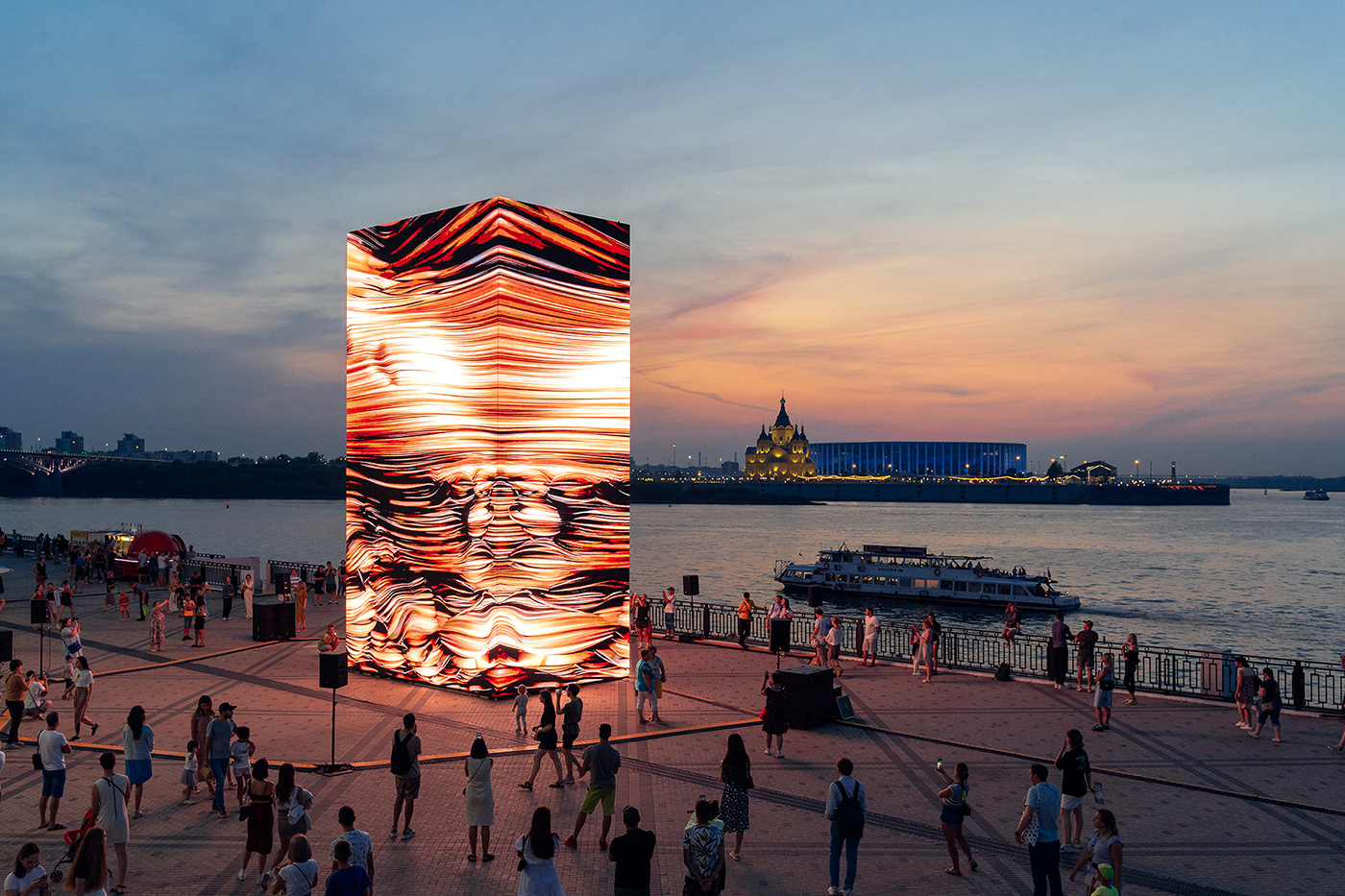 art festival installation interactive Mapping projection