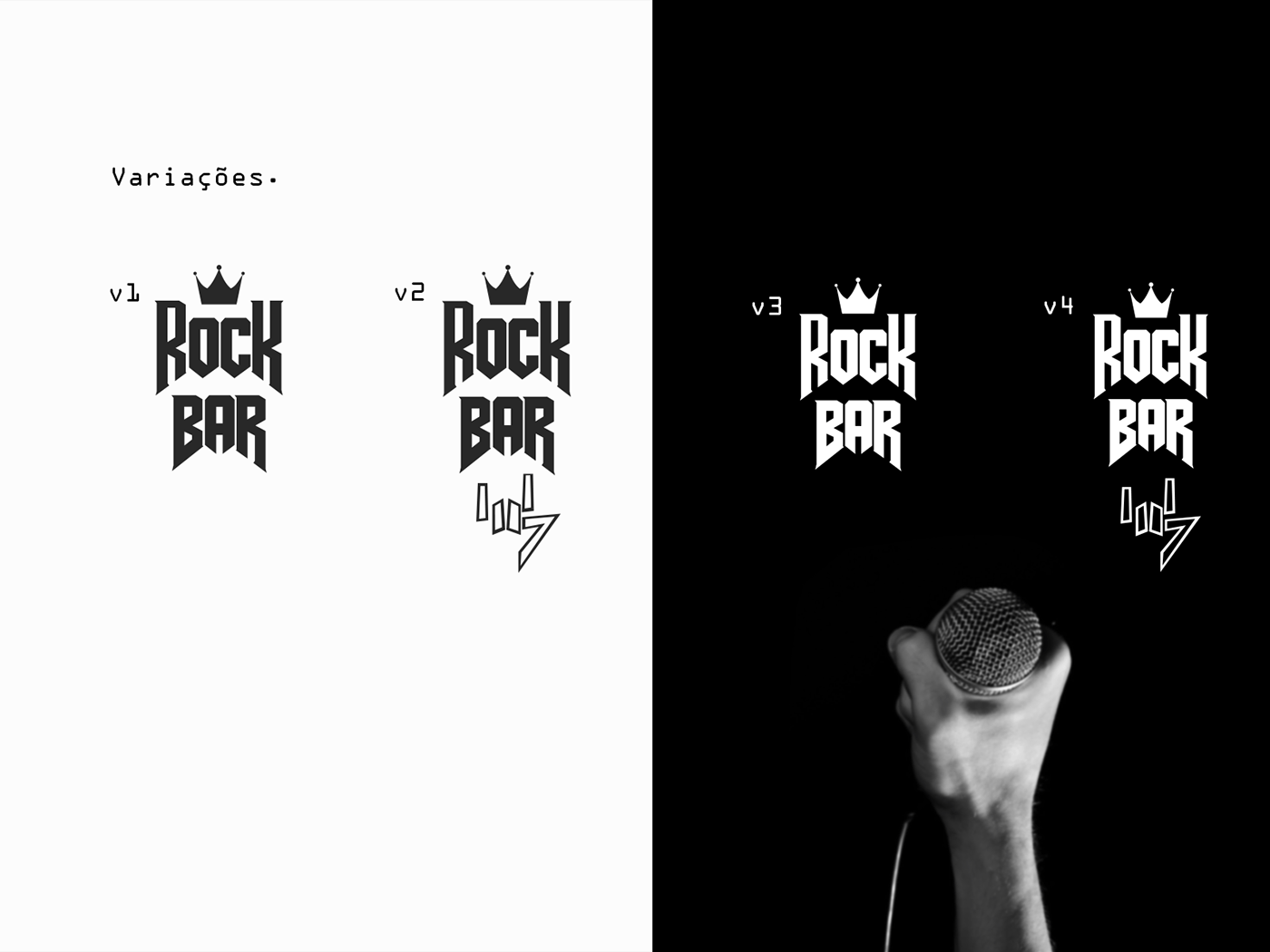 brand marca rock bar pub identidade visual logo design gráfico Brasil