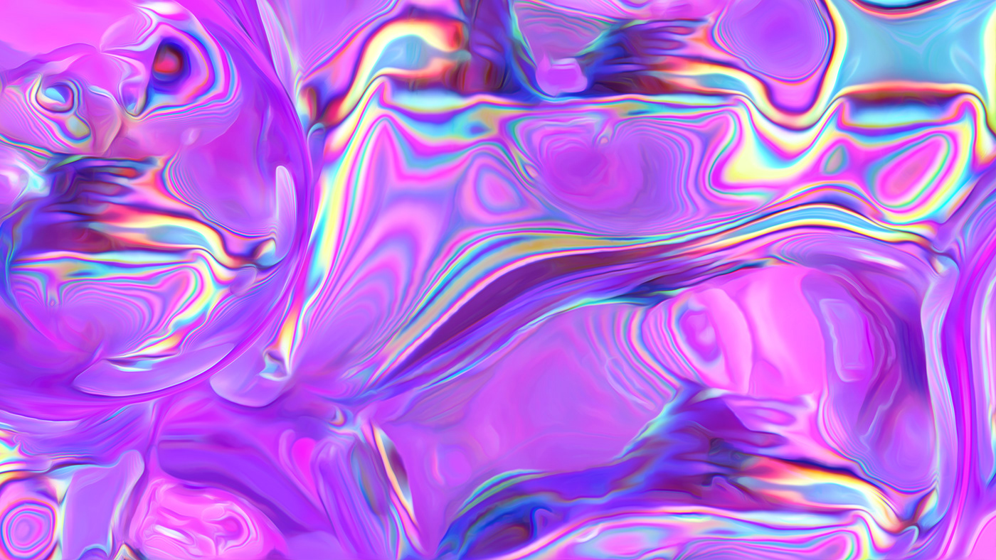 iridescent chrome 3D cinema4d octane rainbow abstract texture weird psychedelic