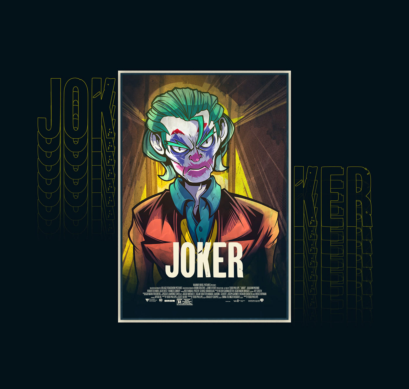 Film   ILLUSTRATION  Illustrator joker movie photoshop poster vector