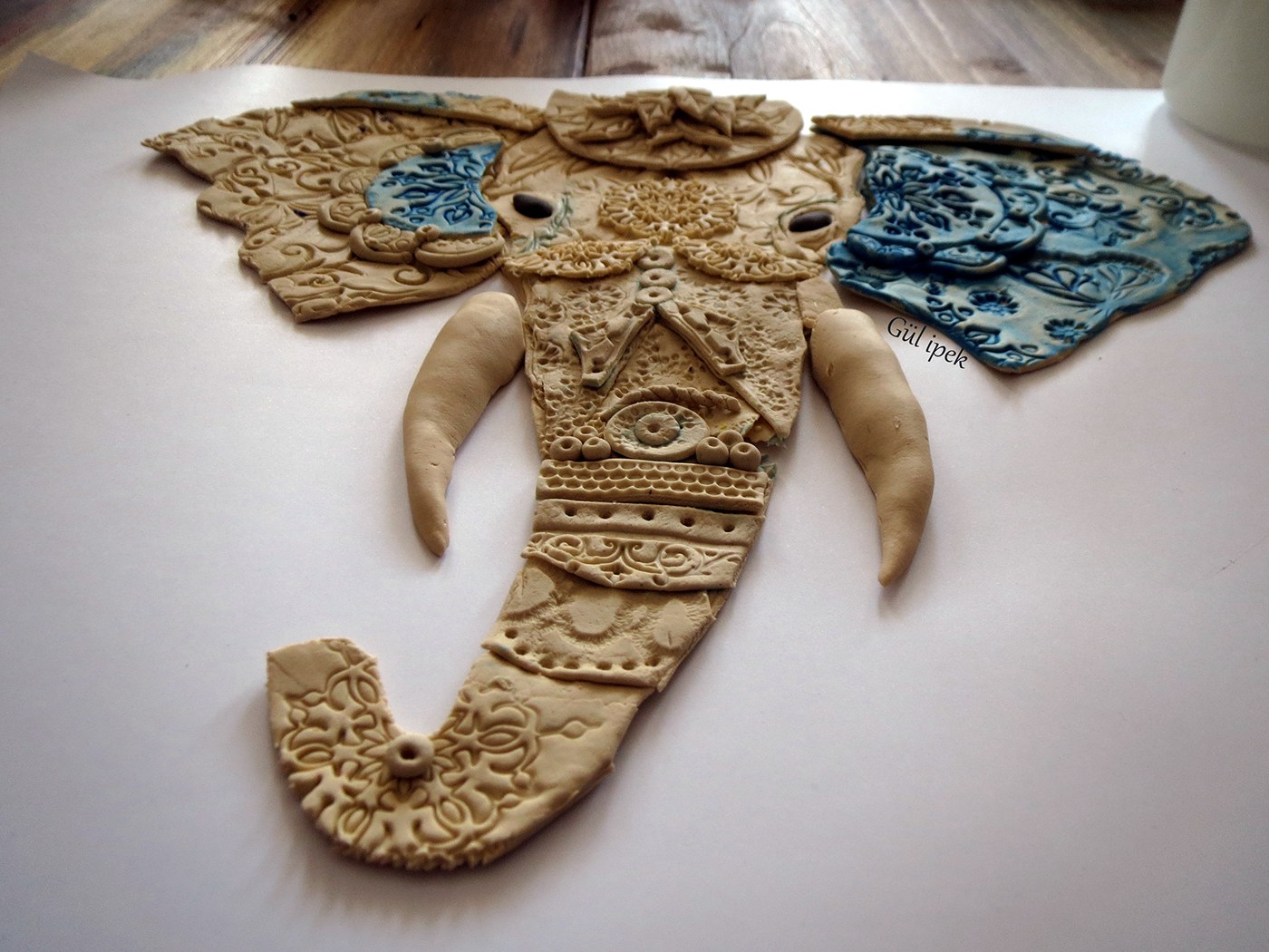 Mandala clay desing tasarım handmade artist istanbul polymer clay seramik
