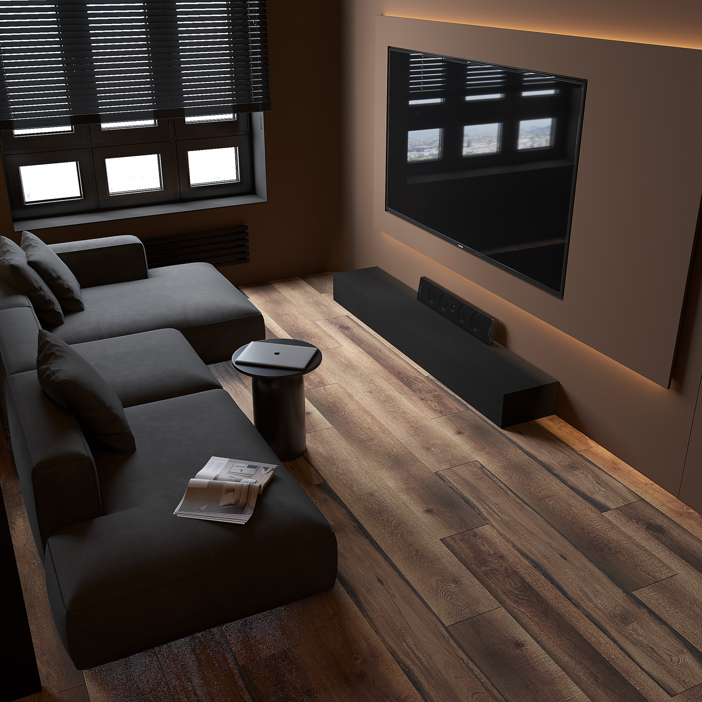 3dsmax apartment CGart corona inspiration interior design  living room Minimalism Render visualization
