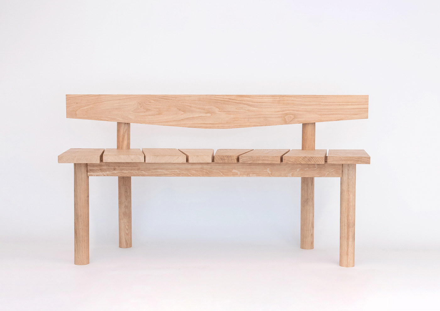 bench design japanese joinery oak Outdoor Scandinavian seating woodwork conversation furniture design 