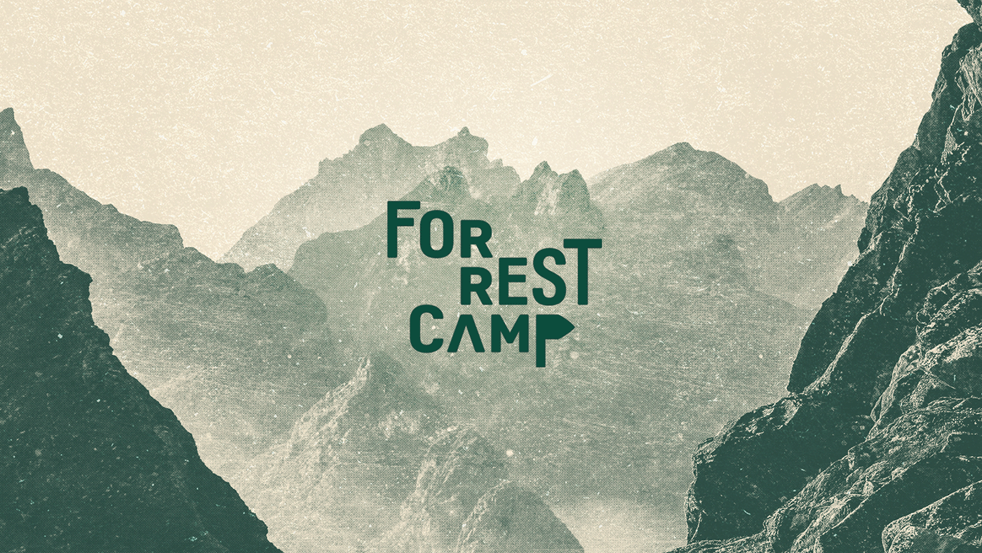 brand identity branding  camp camping forrest journey mountain Outdoor tourist trekking