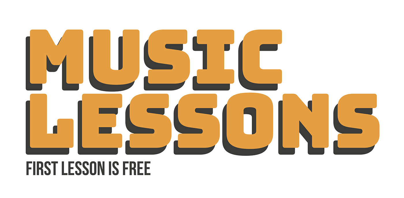 music design graphic guitar Piano lessons ILLUSTRATION 