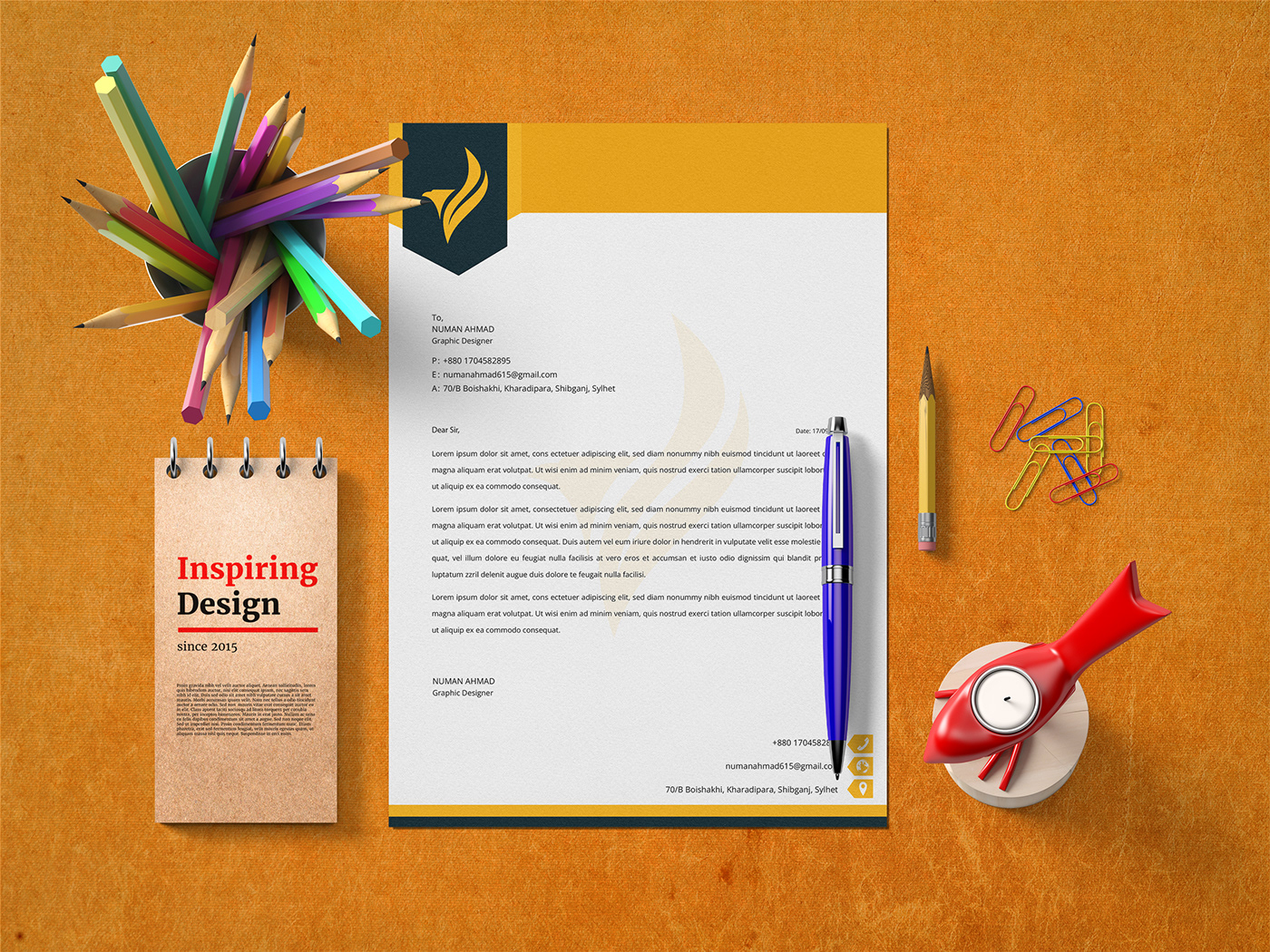 a4 flyer letterhead Letterhead Design lettering minimal minimal design minimalist Stationery template