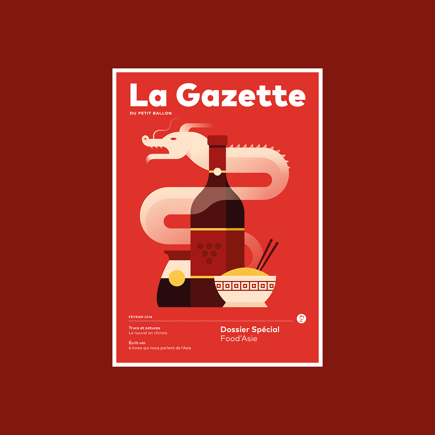 magazine ILLUSTRATION  editorial geometric wine creative handdrawn print Character beverage