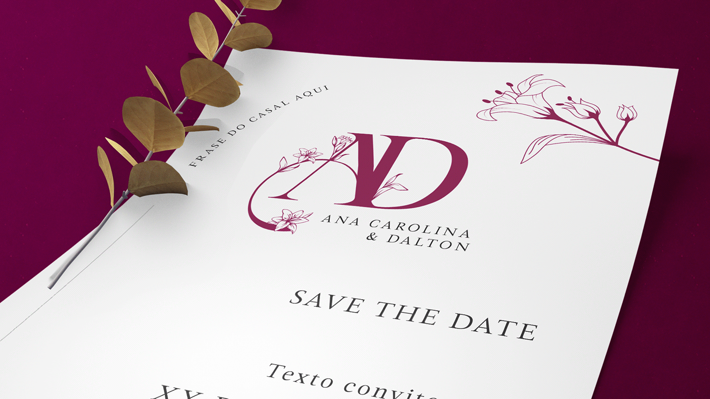 Brand Design casamento convite design gráfico invite marca save the date typography   wedding