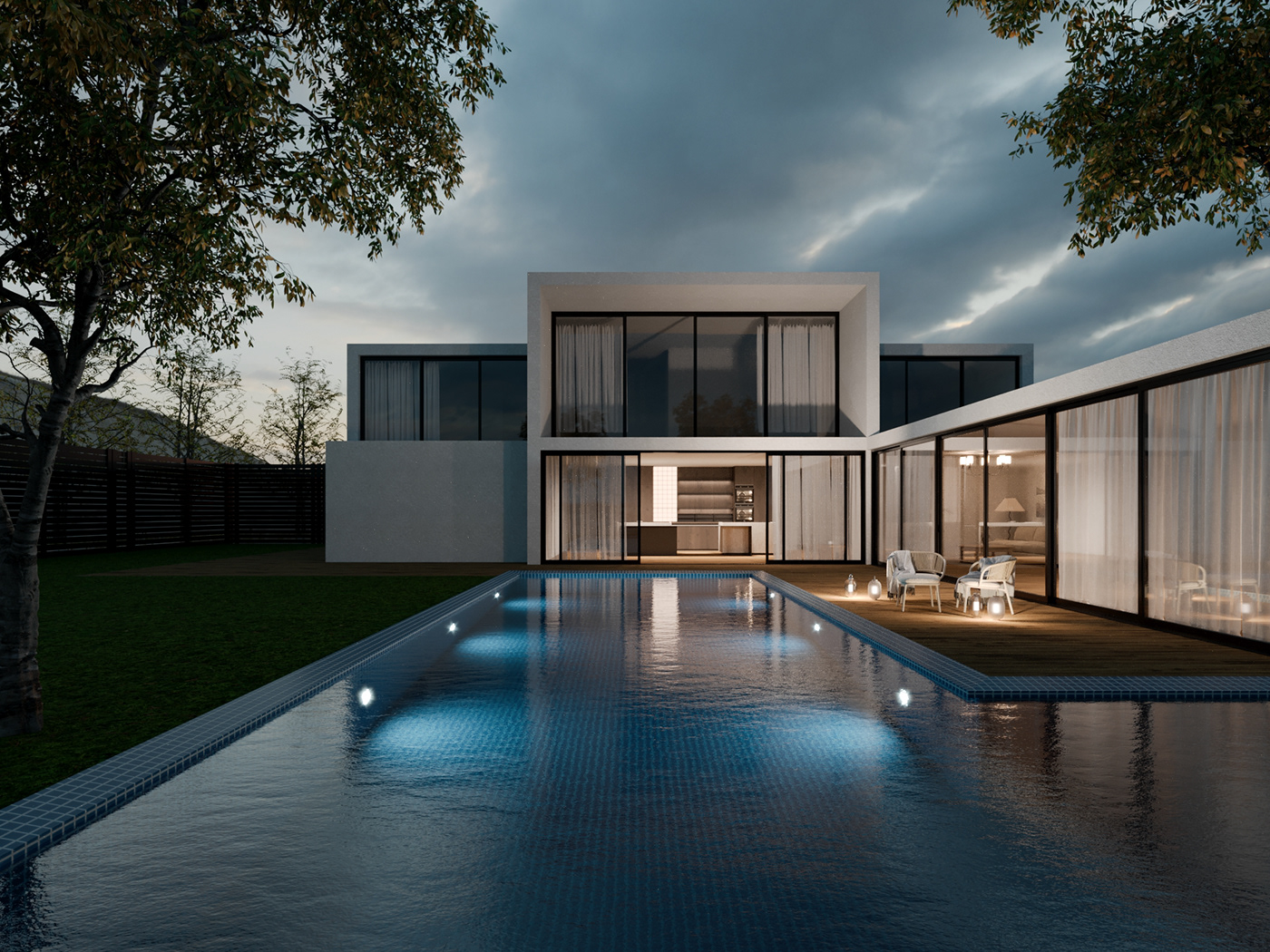 architecture CGI visualization Render archviz 3ds max corona modern exterior house