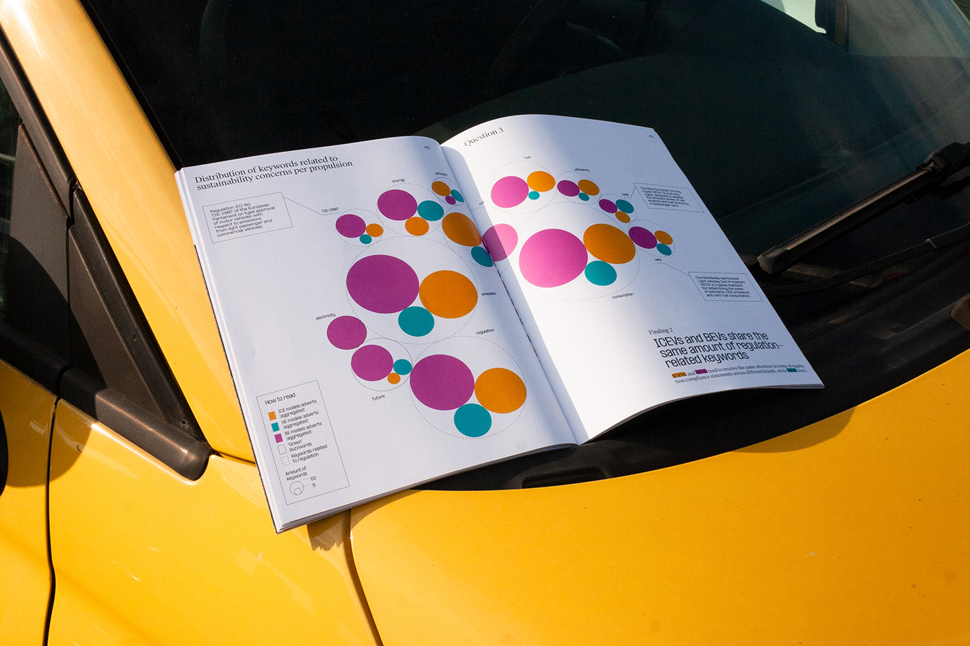 data visualization editorial Booklet greenwashing Layout typography   information design book print car