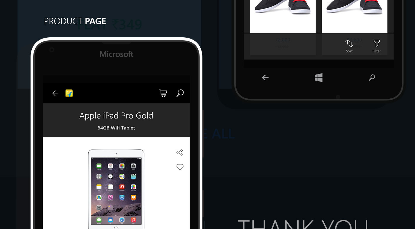 black Flipkart windows10 Microsoft lumia e-commerce India app Theme Project concept Tejas Srivathsa dark store