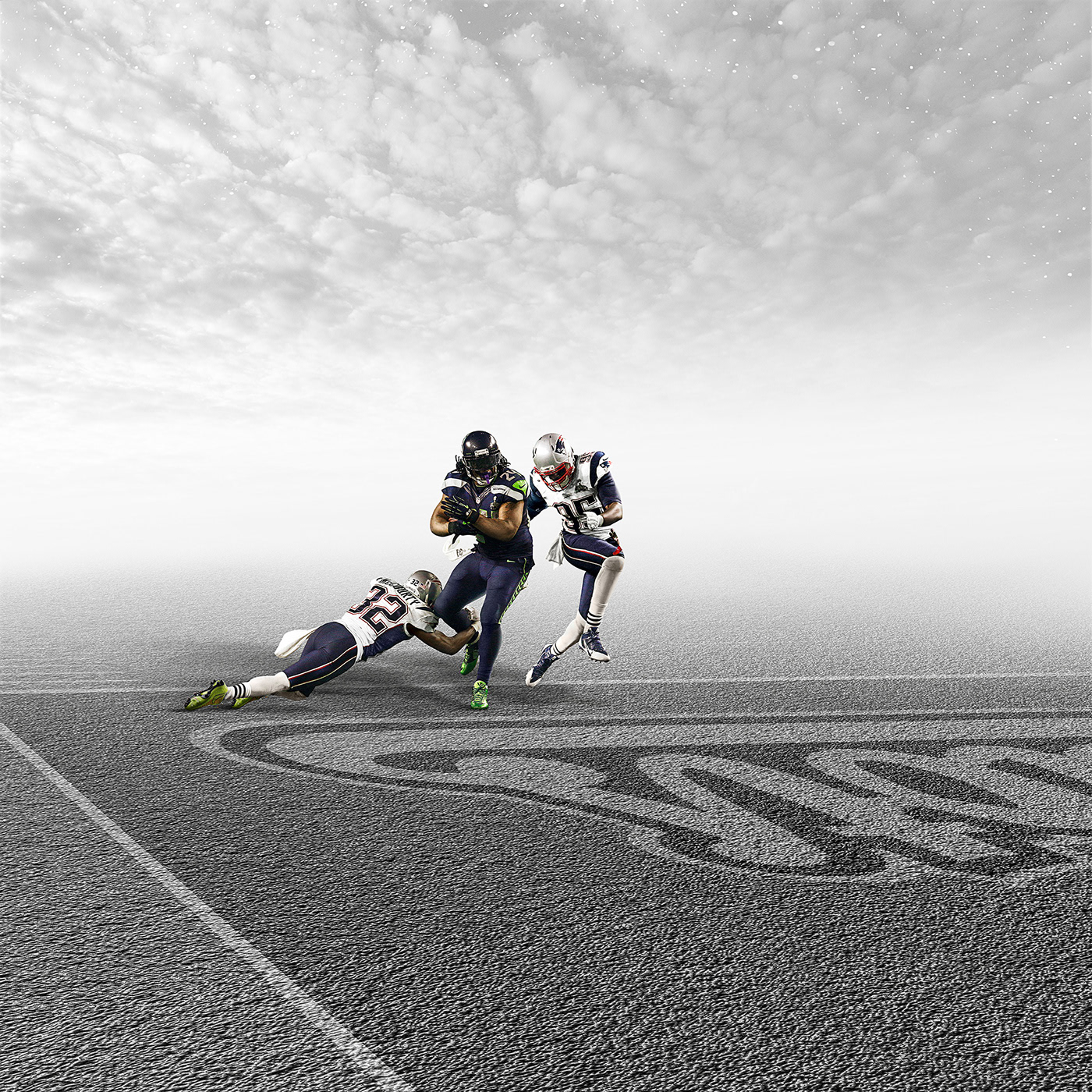 sports nfl Photography  photoshop american football Digital Art  Advertising  postproduction DigitalRetouch Post Editing